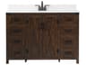 Elegant Lighting Grant Expresso 48" Vanity with Backsplash