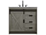 Elegant Lighting Austin Rustic Grey 36" Vanity