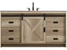 Elegant Lighting Austin Natural Oak 60" Vanity