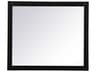 Elegant Lighting Aqua Black Rectangular Wall Mirror