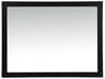 Elegant Lighting Aqua Black Rectangular Wall Mirror