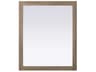 Elegant Lighting Norah Natural Oak Rectangular Wall Mirror