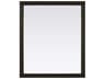 Elegant Lighting Norah Chocolate Oak Rectangular Wall Mirror