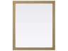 Elegant Lighting Norah Linen Oak Rectangular Wall Mirror