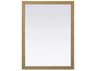 Elegant Lighting Norah Linen Oak Rectangular Wall Mirror