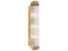Eichholtz Vintage Brass X Clear Glass Wall Sconce