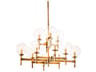 Eichholtz Jade L Antique Brass Chandelier