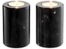 Eichholtz Tobor S Black Marble Set of 2 Tealight Holder