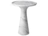 Eichholtz Pompano Low White Carrera Marble Side Table