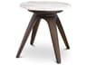 Eichholtz Borre Round Bianco Lilac Marble Side Table