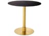 Eichholtz Terzo Round Brushed Brass Dining Table