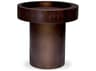 Eichholtz Otus Round Eucalyptus Veneer Bronze Side Table