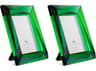 Eichholtz Obliquity L Green Crystal Glass Set of 2 Picture Frame