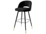 Eichholtz Cliff Velvet Upholstered Swivel Bar Stool Set of 2