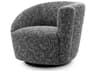 Eichholtz Colin Swivel Black Accent Chair