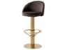 Eichholtz Dorland Velvet Upholstered Swivel Bar Stool