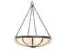 Eichholtz Bronze X White Glass Bowl Chandelier