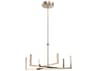Elan Priam 6-Light Polished Nickel LED Linear Chandelier
