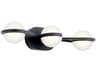 Elan Brettin 3-Light Matte Black LED Vanity Light