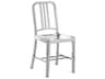 Emeco Outdoor Navy Polished Aluminum Dining Side Chair