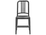 Emeco Outdoor Navy Wood Black Stained Oak Dining Side Chair