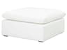 Essentials for Living Stitch & Hand Sky White Upholstered Ottoman