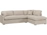 Essentials for Living Stitch & Hand - Upholstery Clara Beige Upholstered Sectional Sofa Right Facing Sleeper Queen