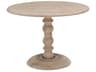 Essentials for Living Bella Antique Chelsea Round Wood Smoke Gray Pine Dining Table