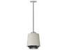 ET2 1-Light Gray Black LED Cylinder Mini Pendant