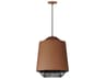 ET2 Phoenix 1-Light Brick Black Brown LED Cylinder Pendant