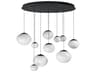 ET2 Nimbus 10-Light Black Globe Island Pendant