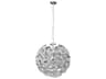 ET2 Fiori 20-Light Polished Chrome Glass Globe Pendant