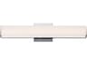 ET2 Baritone 1-Light Polished Chrome Glass LED Vanity Light