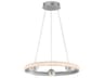 ET2 Nodes 1-Light Brushed Aluminum Silver LED Pendant