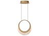 ET2 Lyra 1-Light Gold Round Mini Pendant