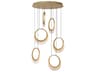 ET2 Lyra 6-Light Gold Round Pendant