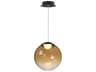 ET2 1-Light Black Gold Globe Mini Pendant