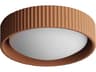 ET2 Souffle 1-Light Terra Cotta Orange LED Round Flush Mount