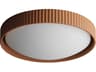 ET2 Souffle 1-Light Terra Cotta Orange LED Round Flush Mount