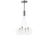 ET2 Burst 4-Light Satin Nickel Glass LED Globe Pendant
