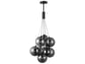 ET2 Burst 9-Light Black Glass LED Globe Pendant
