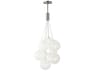 ET2 Burst 9-Light Satin Nickel Glass LED Globe Pendant
