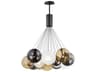 ET2 Burst 20-Light Black Globe Pendant