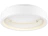 ET2 I-corona 1-Light Matte White LED Round Flush Mount