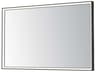 ET2 Bevel Brushed Black Rectangular Wall Mirror