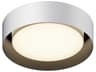 ET2 Echo 1-Light White Black LED Drum Flush Mount