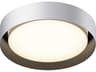 ET2 Echo 1-Light White Black LED Drum Flush Mount