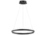 ET2 Groove 1-Light Black Round Pendant