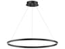 ET2 Groove 1-Light Black Round Pendant