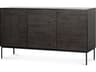Ethnicraft Grooves Teak Black Sideboard